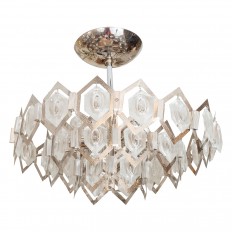 Ceiling fixture composed of diamond shape elements